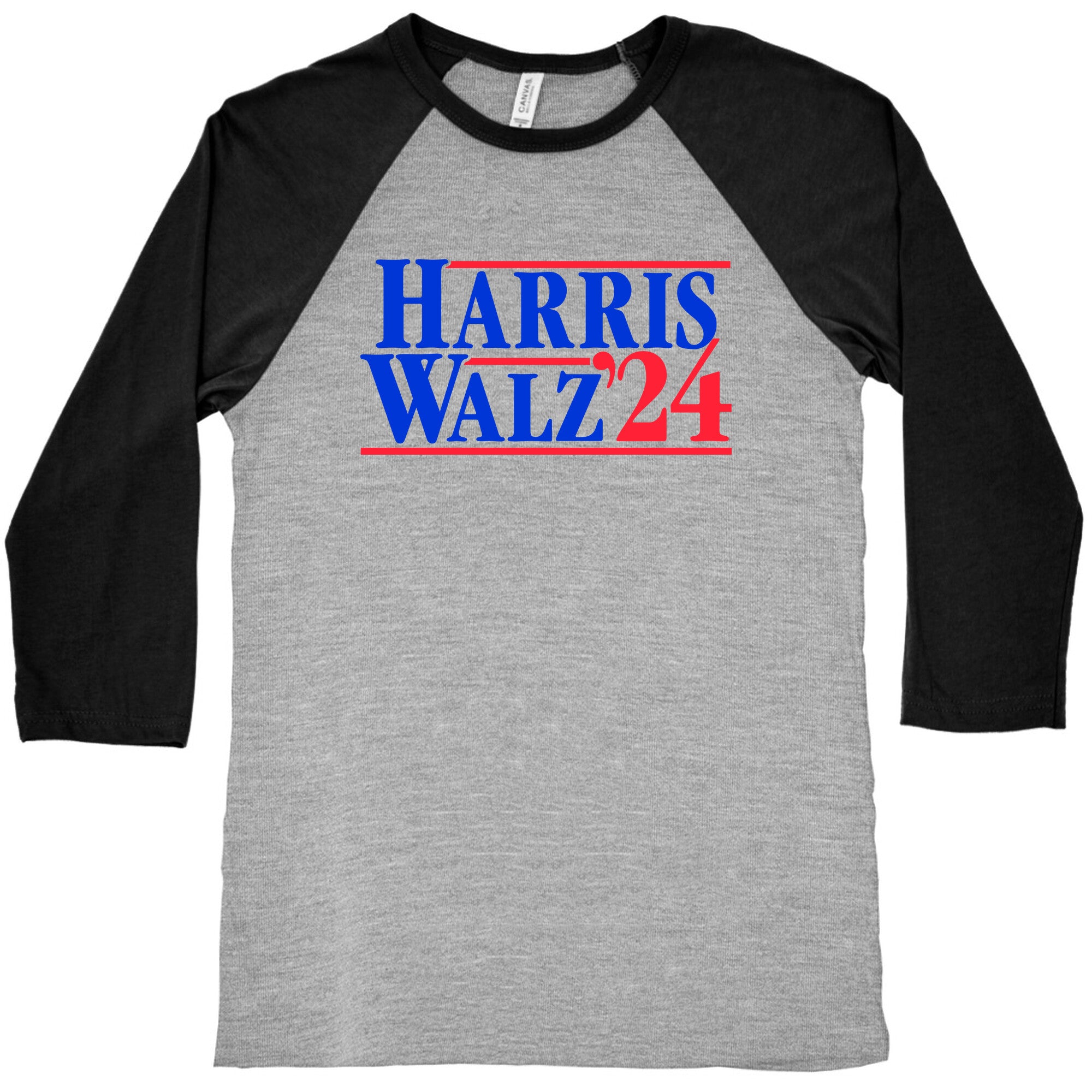 Harris Walz 2024 Blue Baseball Tee